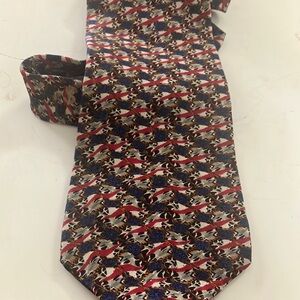 FINAL MARKDOWN Magic eye Men's Multicolor Patterned silk Tie